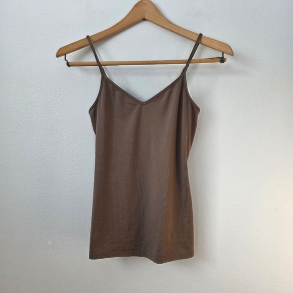 Express Women's Brown V-Neck Cami - XS